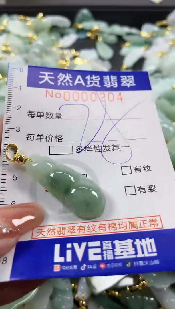 颈饰未镶嵌翡翠天然A货翡翠
