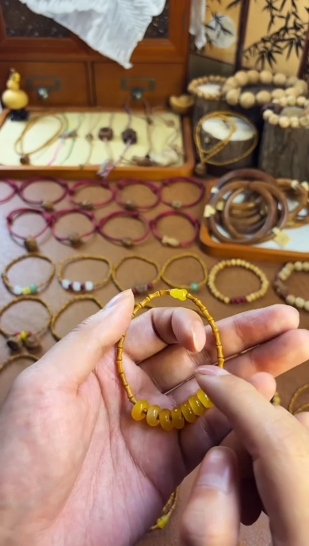 手串桃核竹节单圈七宝葫芦