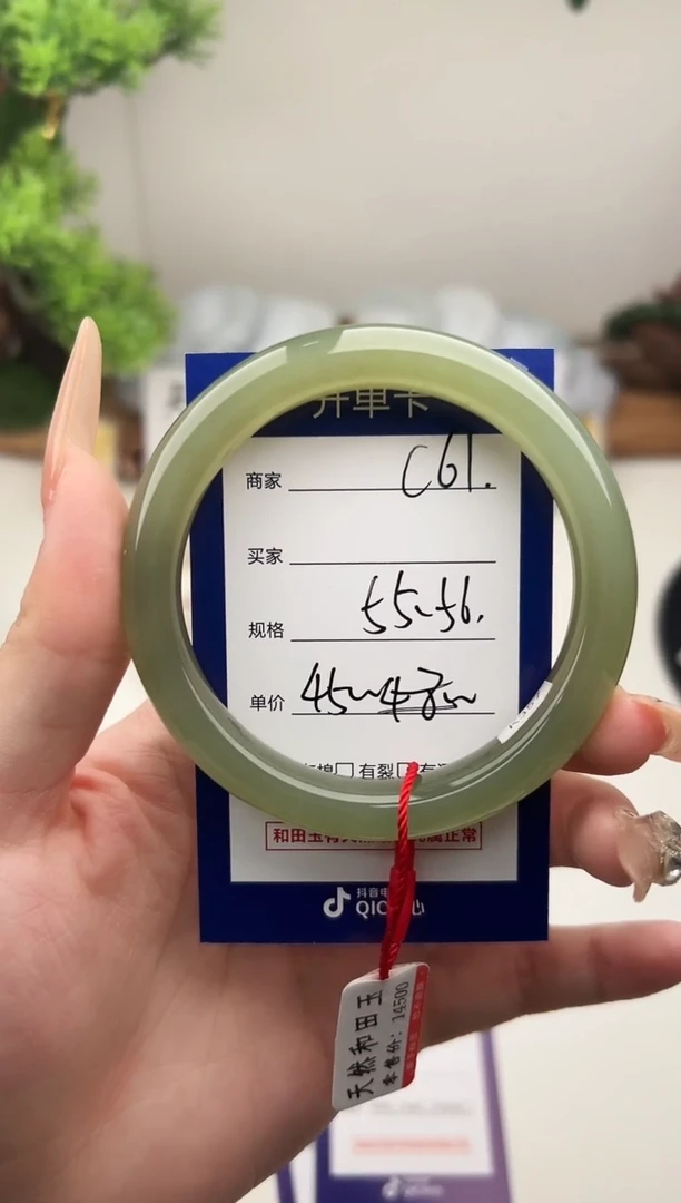 未镶嵌手镯和田玉微色差C61