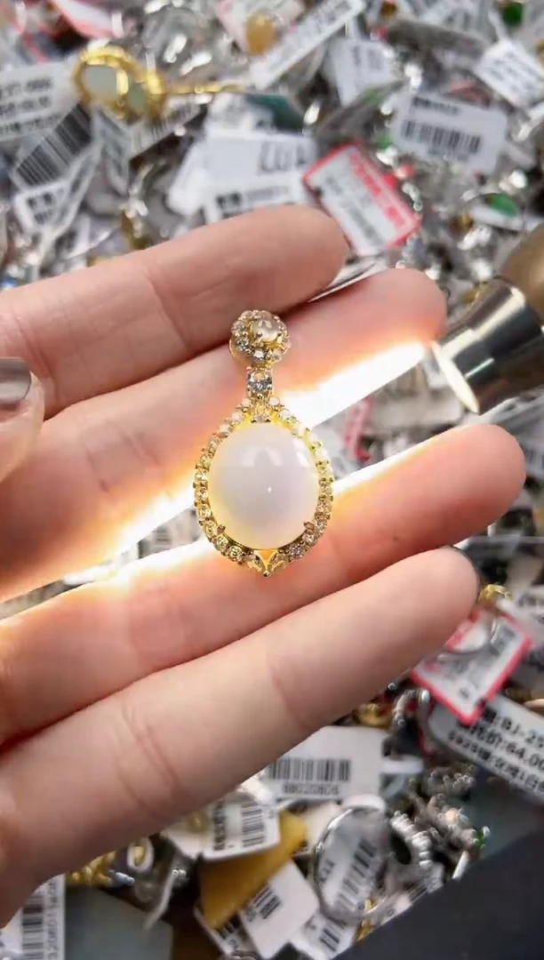 银S925镶嵌戒指翡翠5555----7