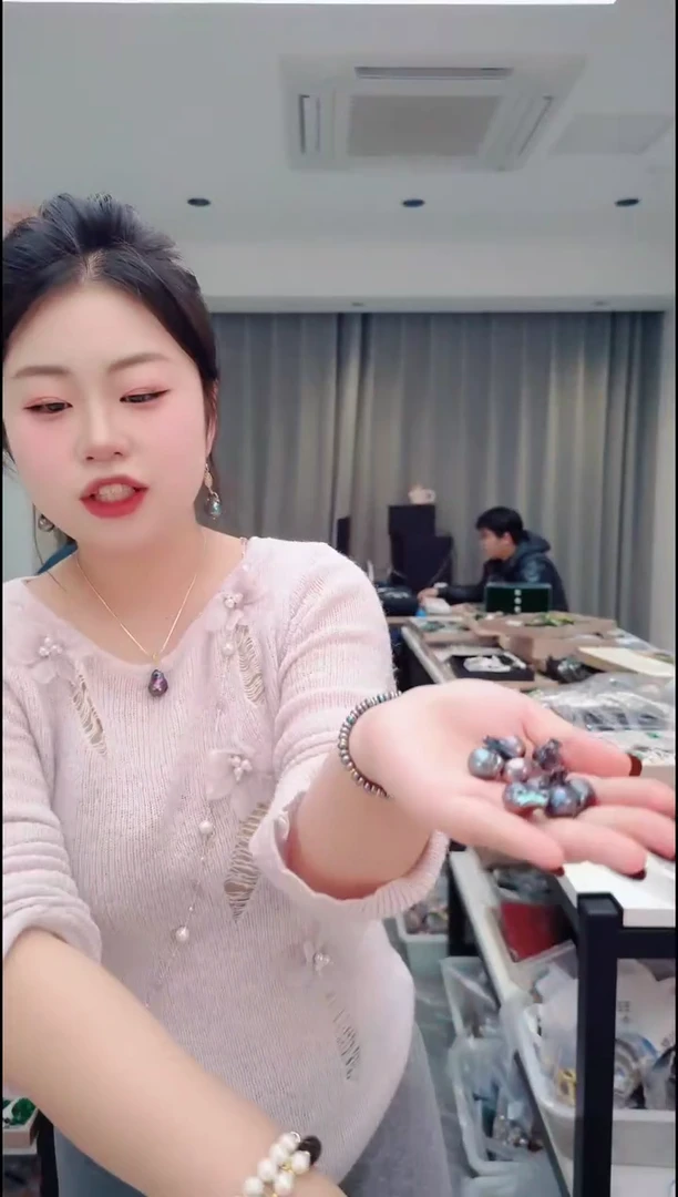 颈饰未镶嵌淡水珍珠0105黑单个