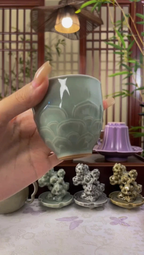 北溪堂-焦月色莲花杯