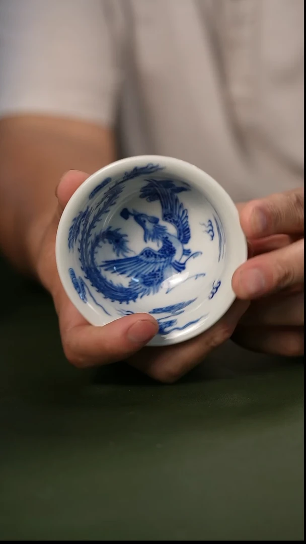 杯纯手工手绘陶瓷