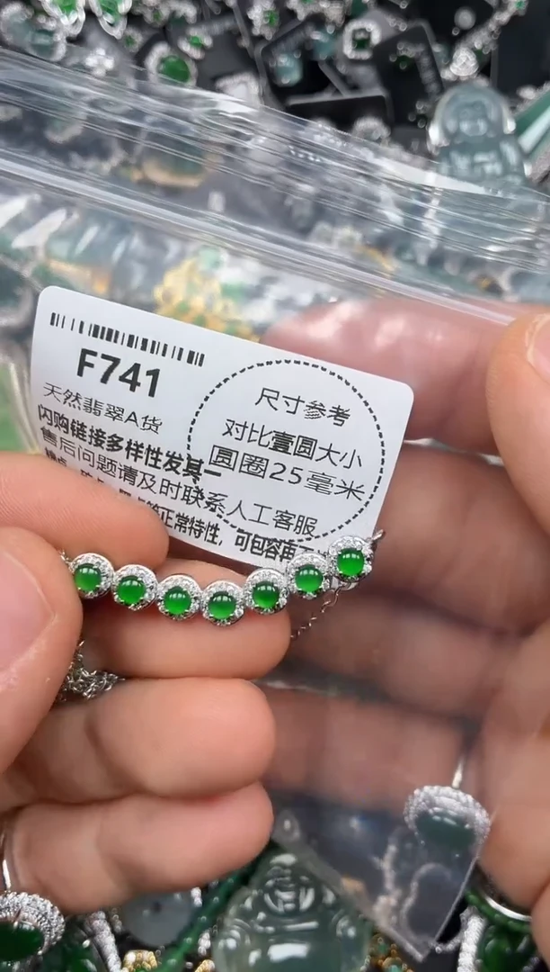 颈饰未镶嵌翡翠F741锁骨链