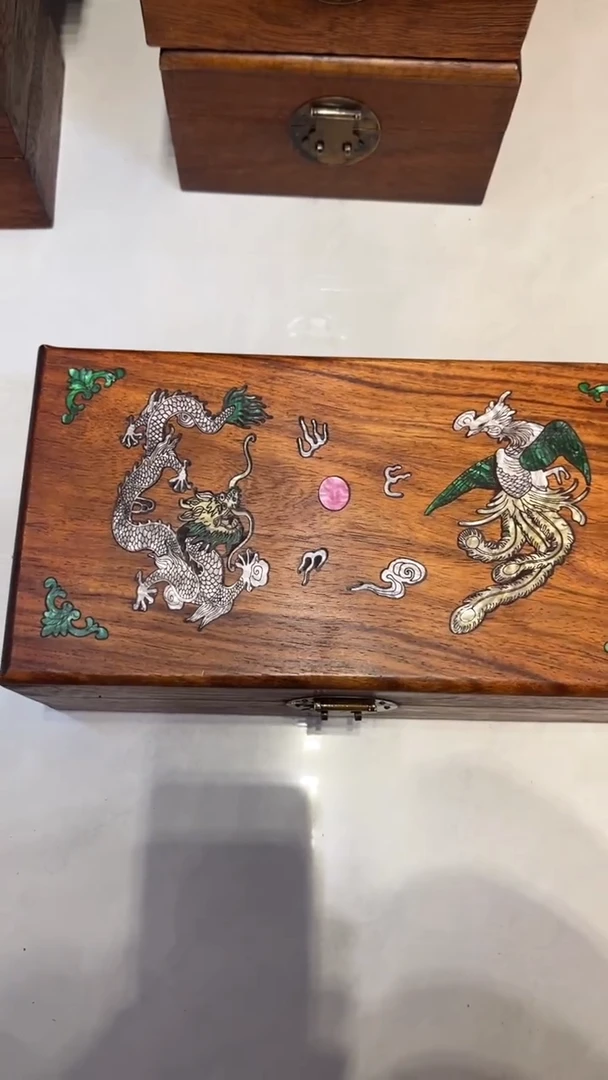 【闪购商品】木龙凤呈祥 首饰盒