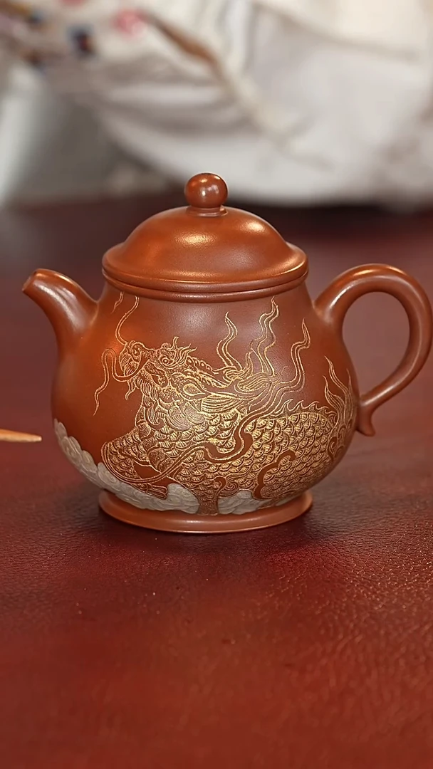 茶壶紫砂原矿高端紫砂-潘壶