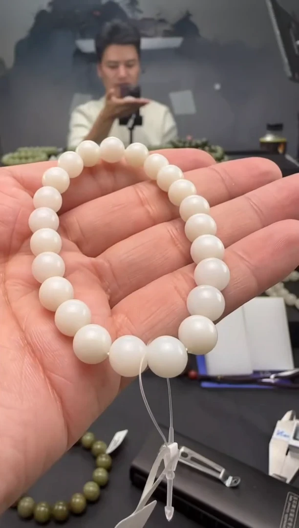 未镶嵌手串和田玉米达手串卡8