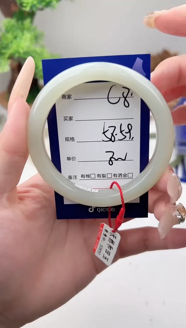 未镶嵌手镯和田玉微色差C8