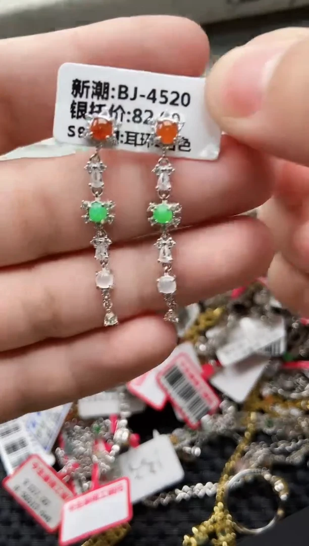 【闪购商品】翡翠戒指银S925镶嵌3333333-4