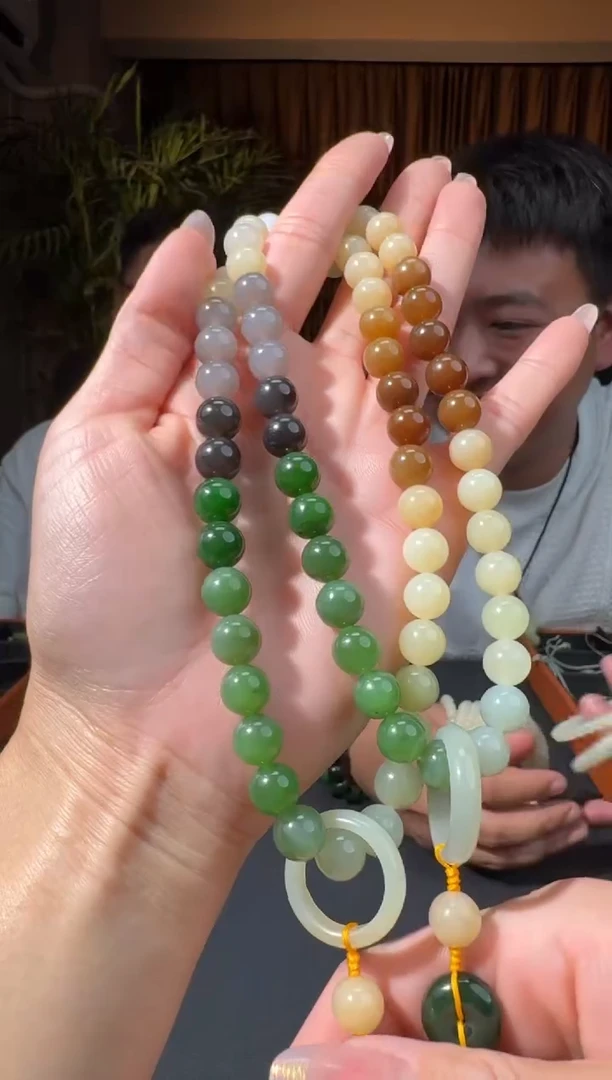 和田玉未镶嵌颈饰34小朱6.8多样性拍一发一