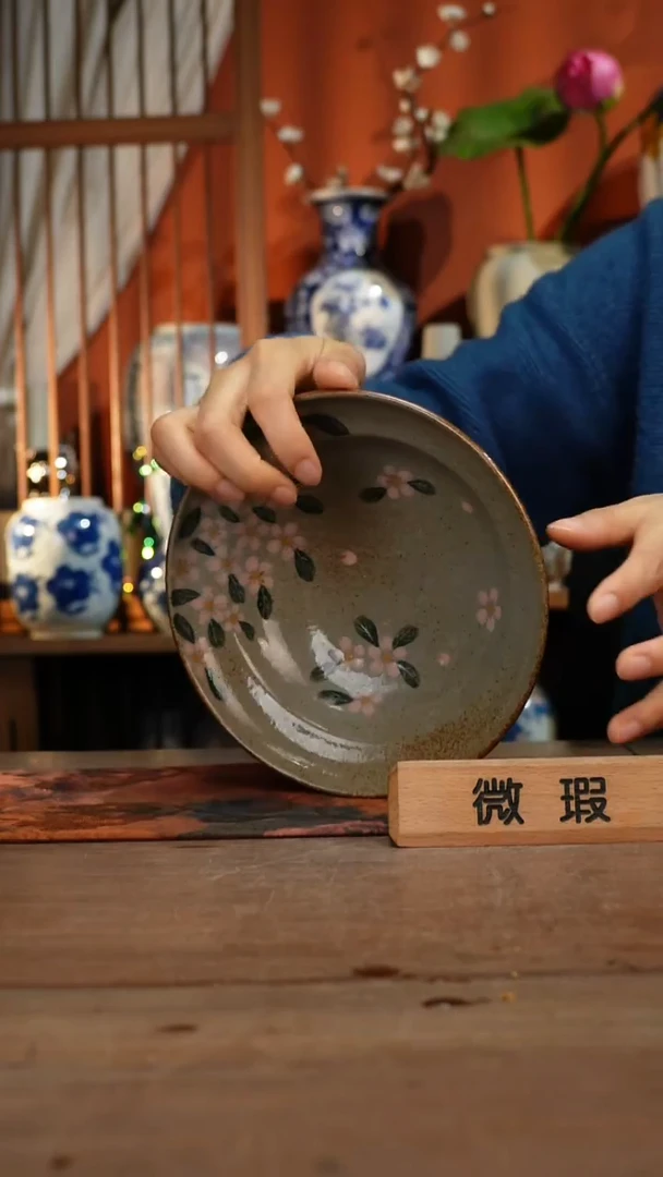 现代高温釉下彩手绘陶瓷餐具