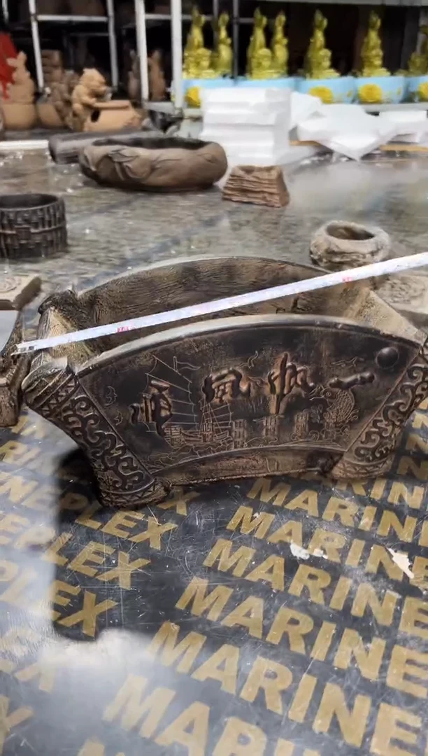 陶土【火山泥】一帆风顺大方盆