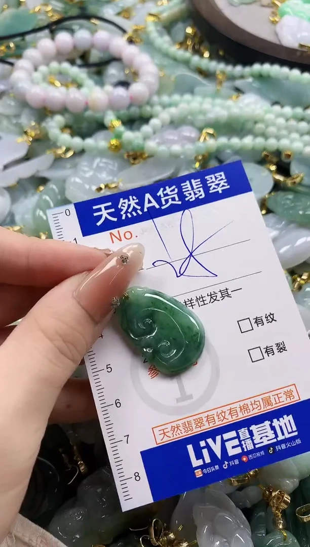 颈饰未镶嵌翡翠天然A货翡翠