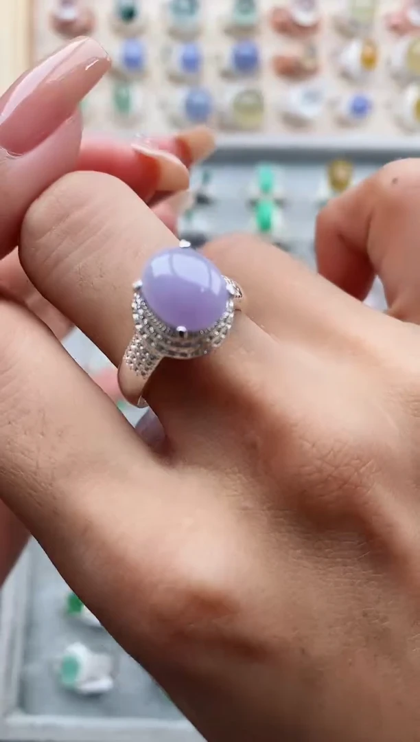 翡翠戒指未镶嵌缅甸天然A货翡翠1111   10-5