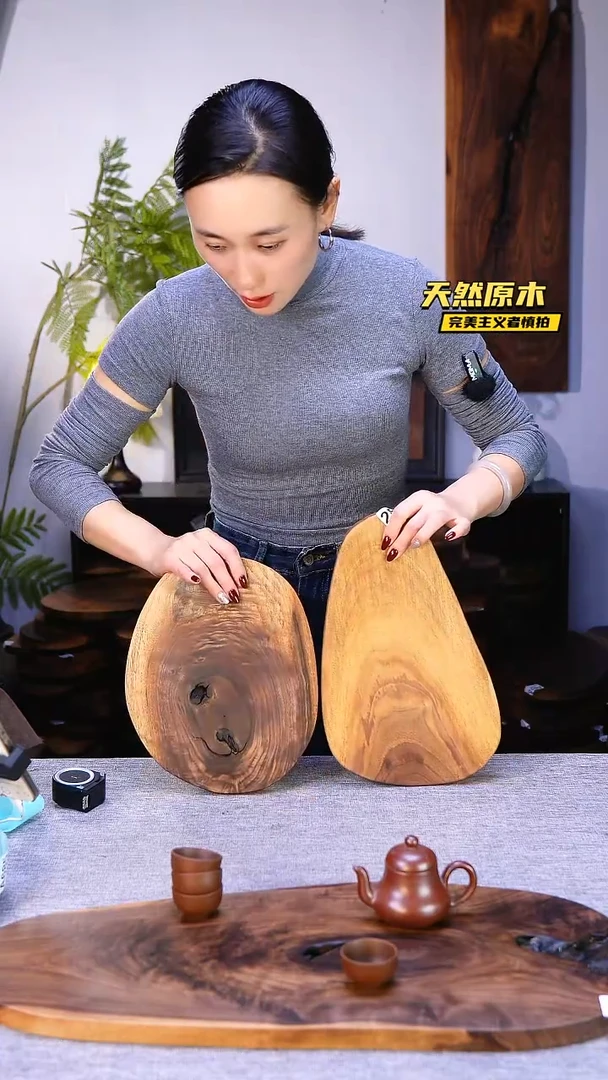 木北美黑胡桃原木.干裂疤结不属于商品质量问题完美主义者慎拍1