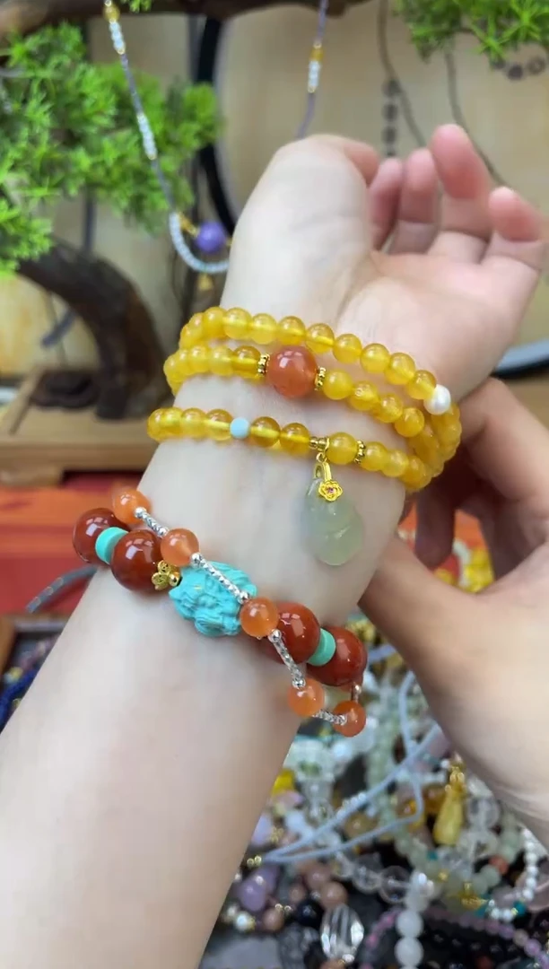 【闪购商品】蜜蜡手链未镶嵌391手串