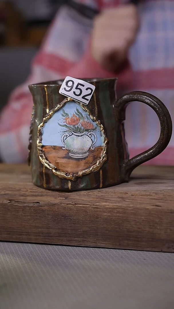 【闪购商品】瓷片福利！设计师手绘壁画咖啡杯