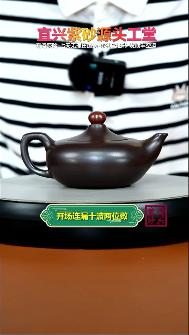 茶壶紫砂李传荣赤龙血砂鸿运当头220CC