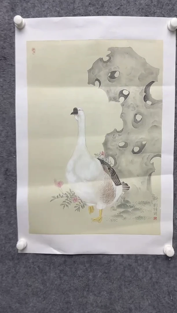 国画邹训精-2.7平尺-国画作品-GGyy