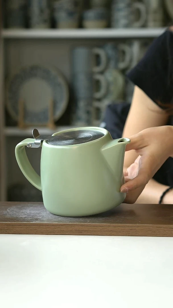 出英whittard柔光绿茶壶600ml@4-2@