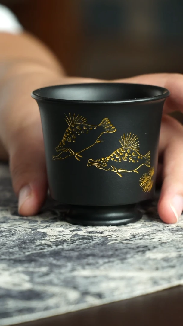 茶杯紫砂25号宜兴紫砂原矿作品