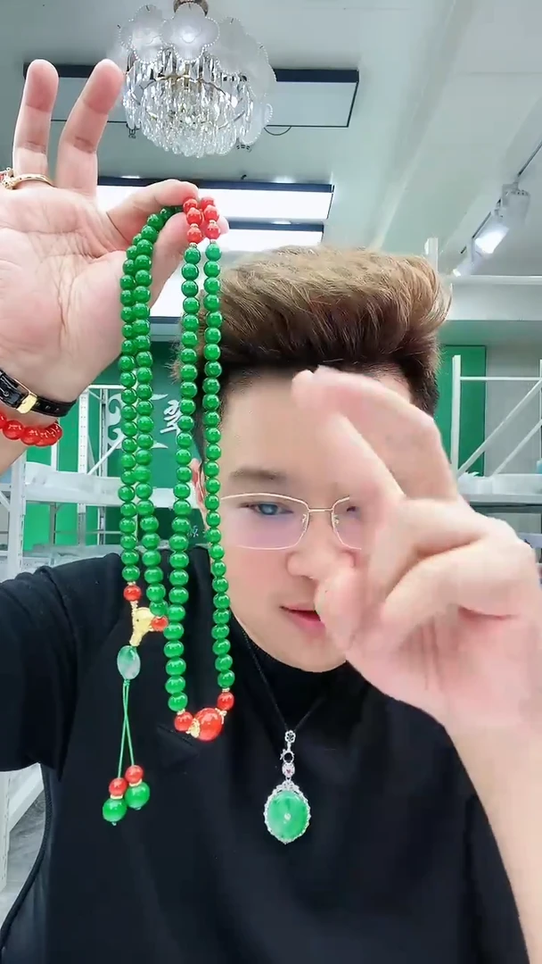 【闪购商品】翡翠颈饰14K金镶嵌D264项链