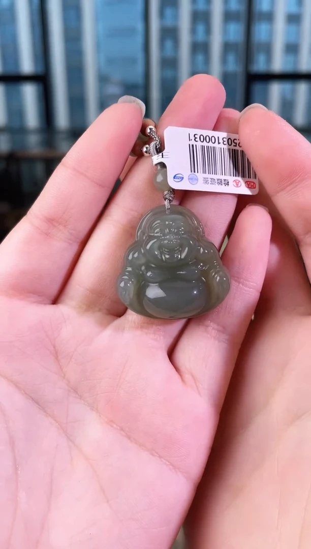 和田玉未镶嵌颈饰佛公 xp