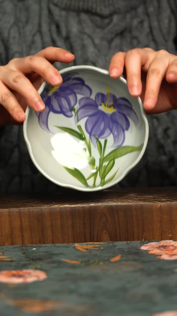 杯釉下彩手工手绘同款陶器