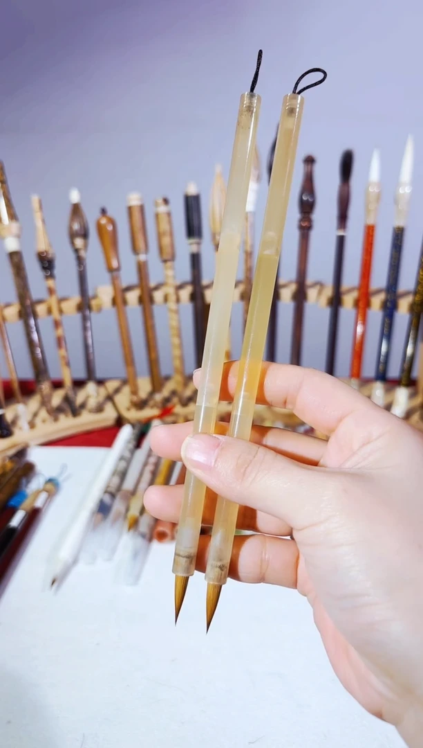 闪11 全羊角笔杆纯狼毫小楷出锋2.0（清水试笔）一支