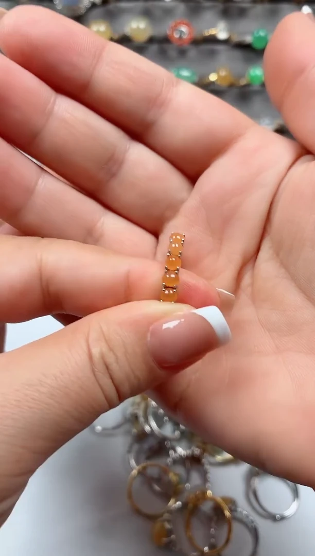 银S925镶嵌戒指翡翠.