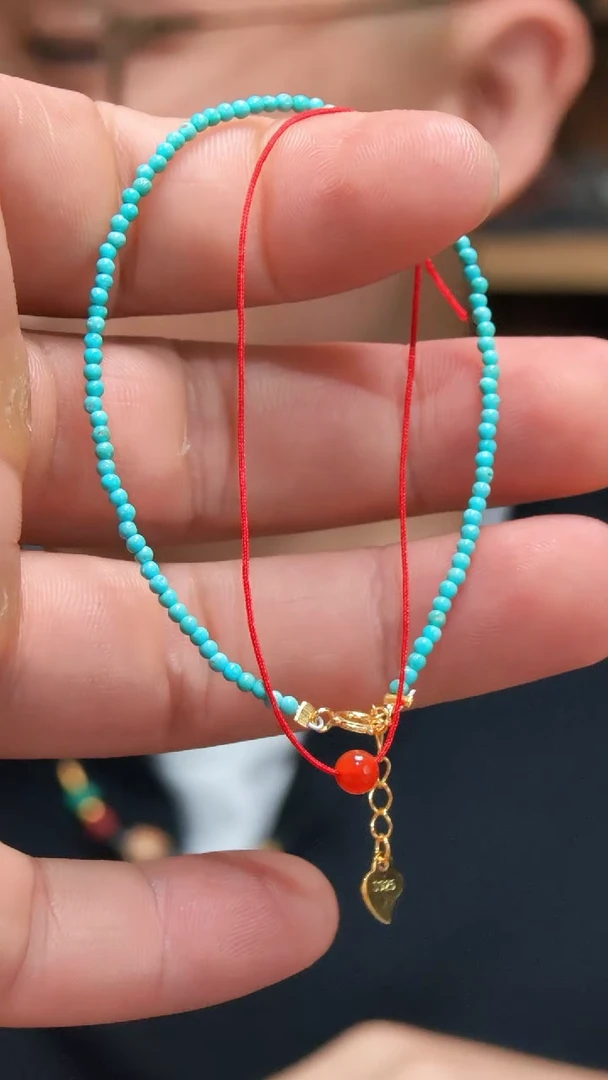 未镶嵌配饰玛瑙/玉髓（松）红玛瑙配饰手链ZD