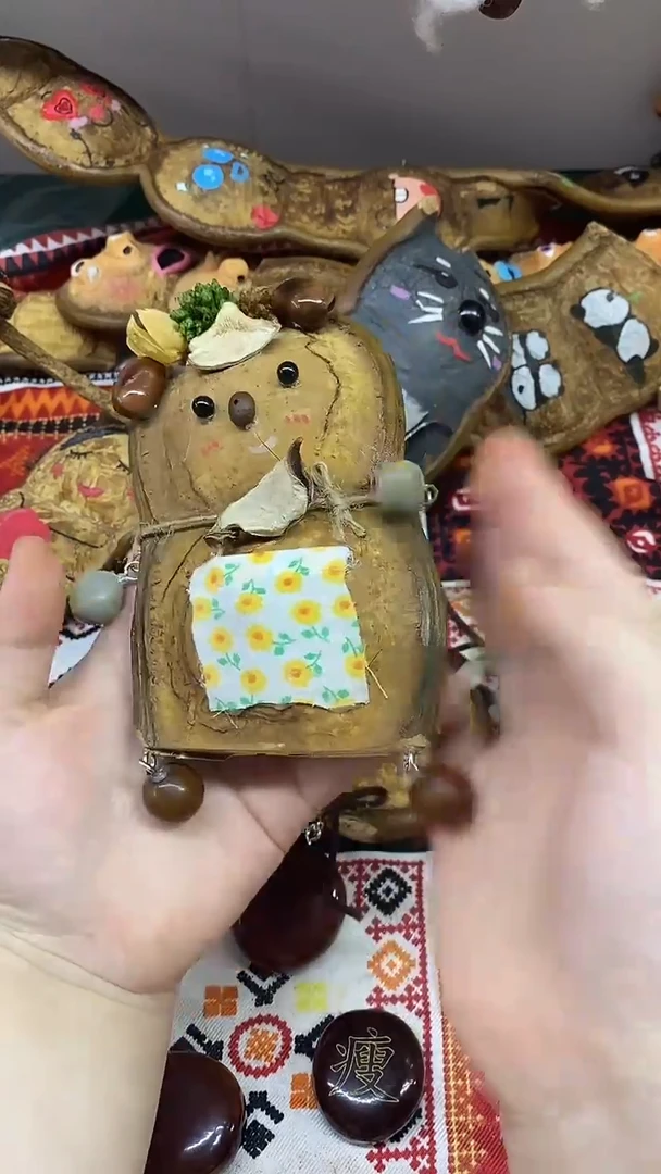 榼藤豆荚翠花小肚兜一物一图不退换