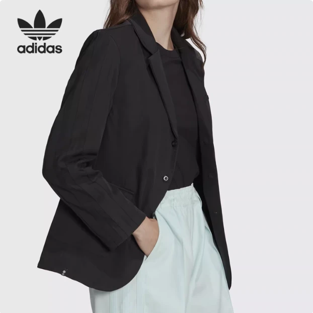 Adidas阿迪达斯~三叶草秋季男女运动休闲西装外套HN3670