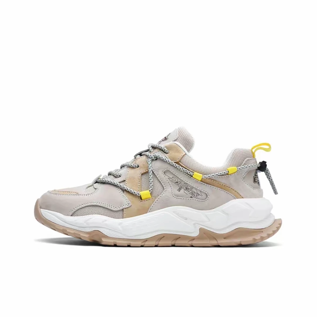 Dickies经典男款复古拼接运动休闲鞋223M50LXS90A-米色