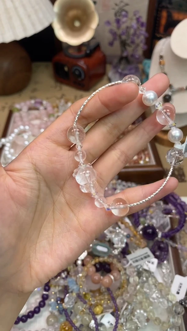 水晶手链未镶嵌324手串