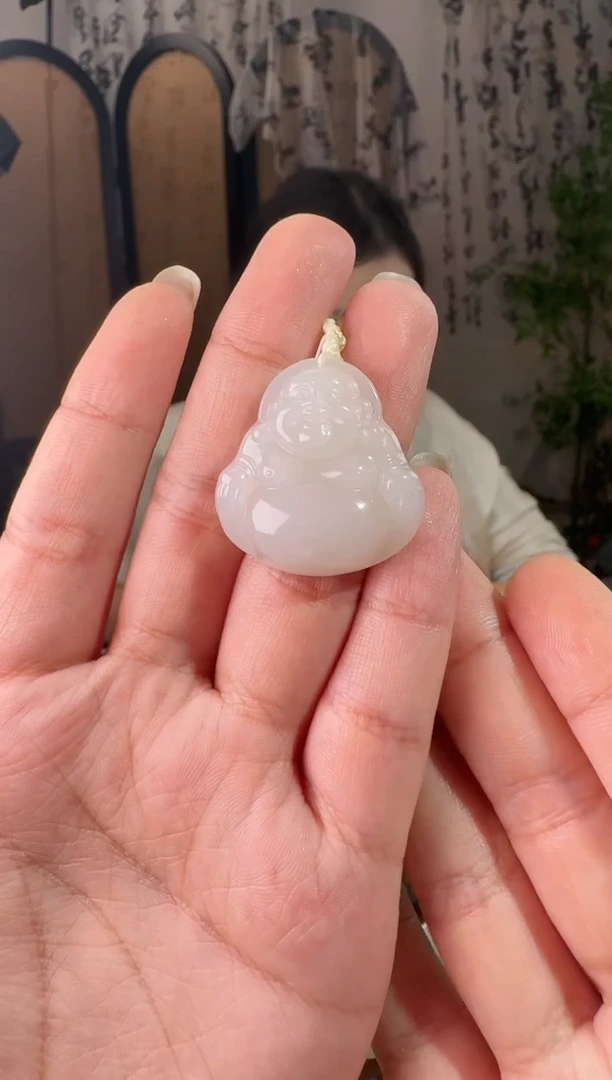 颈饰未镶嵌和田玉30白玉佛公 2-1