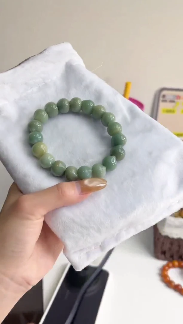 手串菩提根/象牙果沐95紫美人玉化猫猫头13mm手串