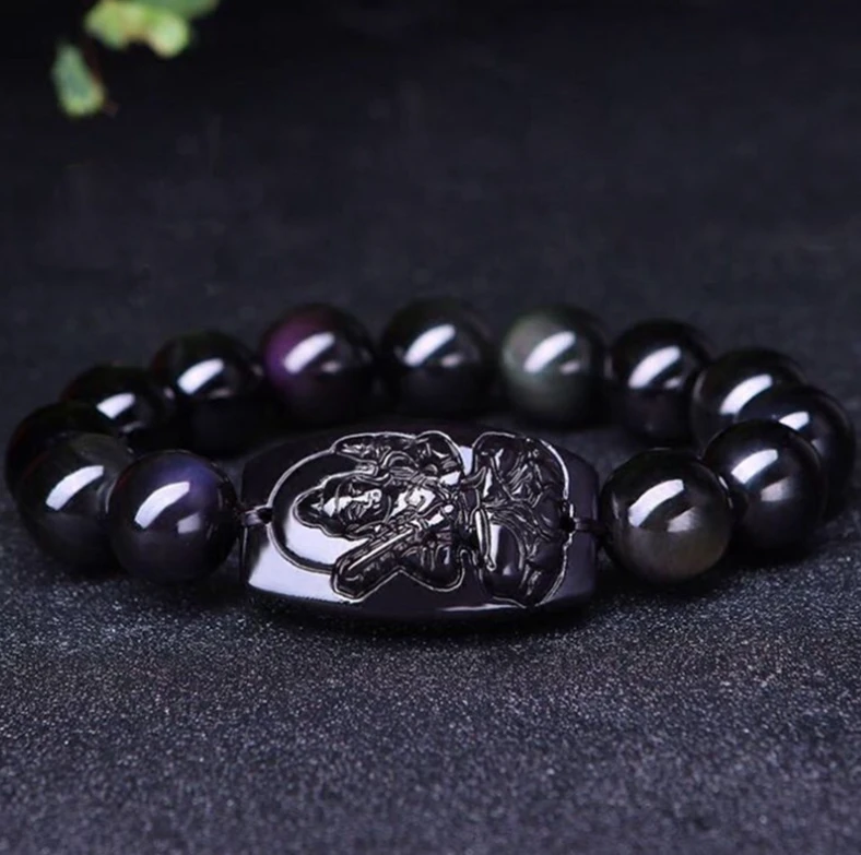 【花小钱办大事】天然彩曜石本命佛手串男女普贤文殊千手多样性发一