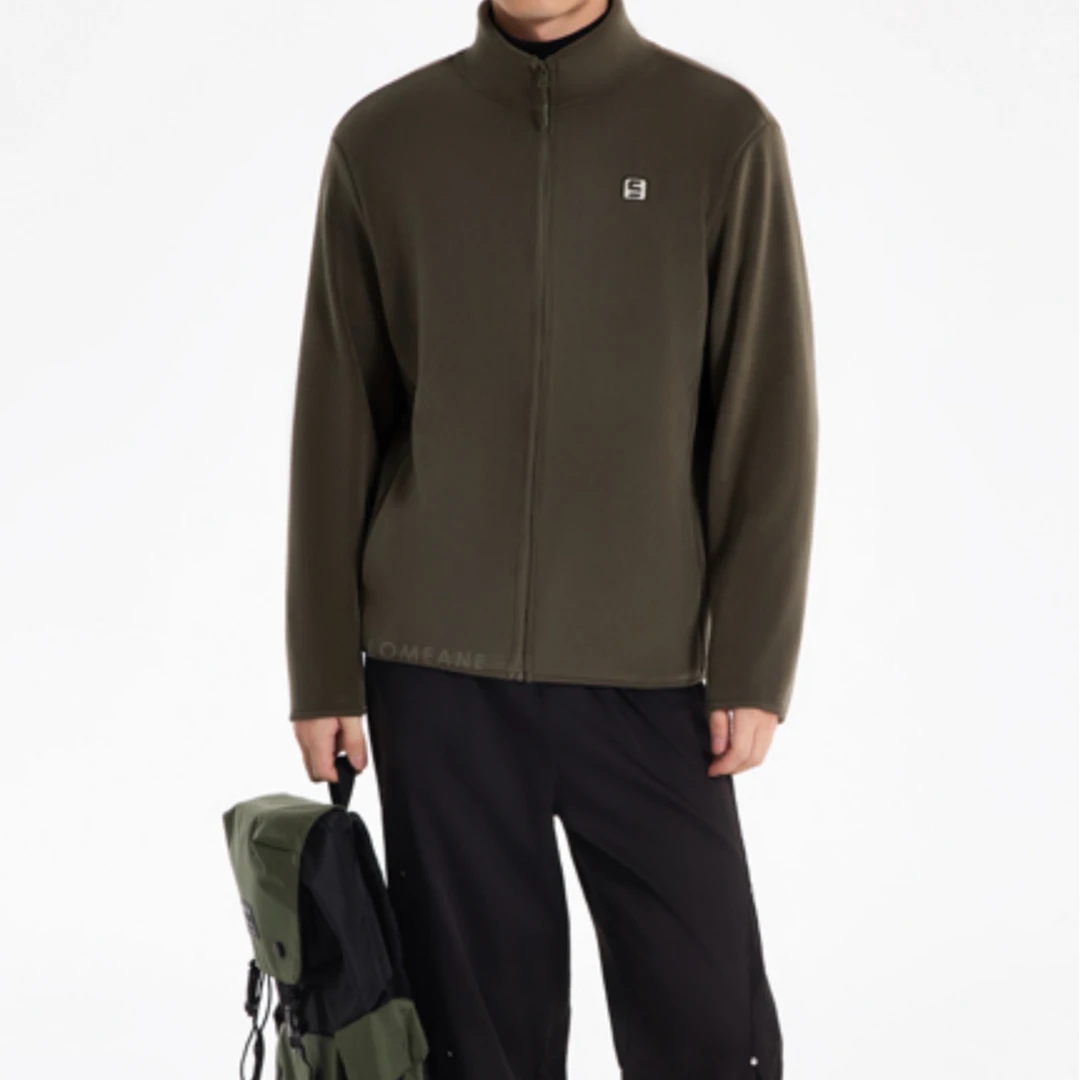 升级版情侣云感绒休闲双面加绒立领保暖外套2069