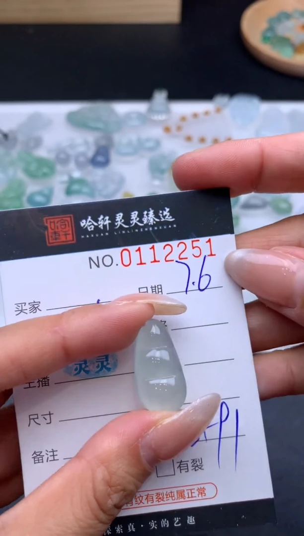 翡翠未镶嵌吊坠(不含链)哈轩   裸石1