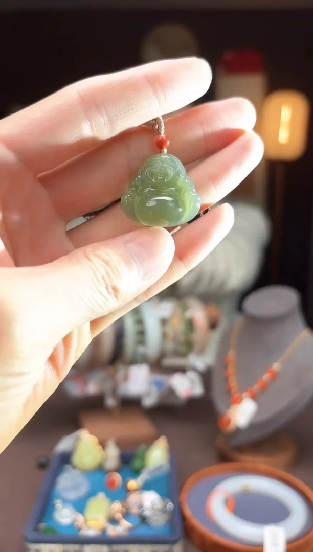 【闪购商品】和田玉AB149弥勒佛未镶嵌-