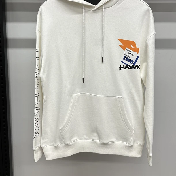 I-34) 春季情侣款胸口字母鹰头印花运动连帽休闲卫衣  C0210