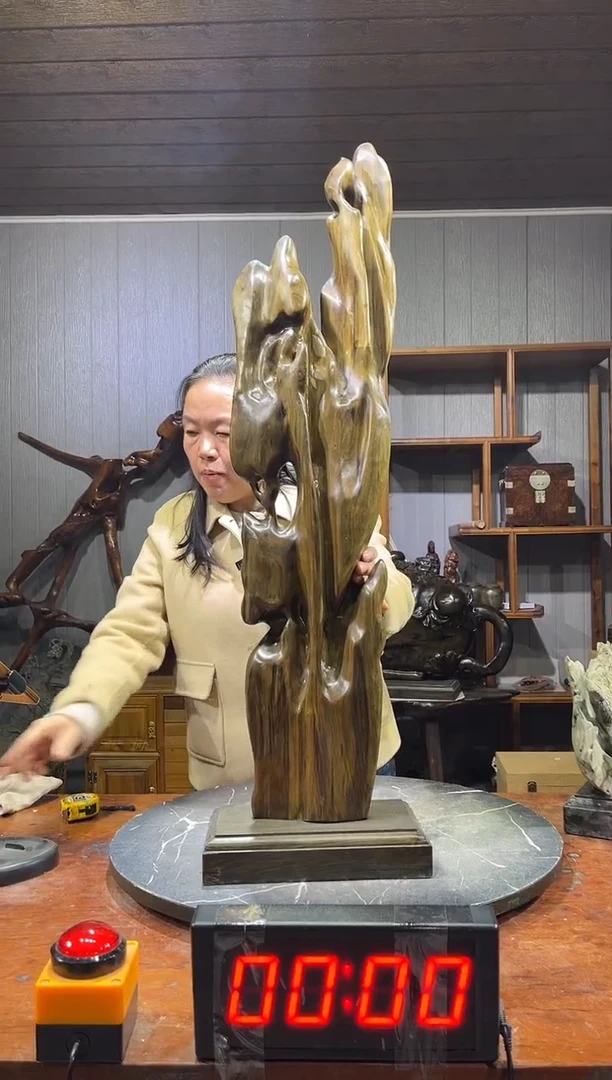 金丝楠艺**家阴沉木随行摆件