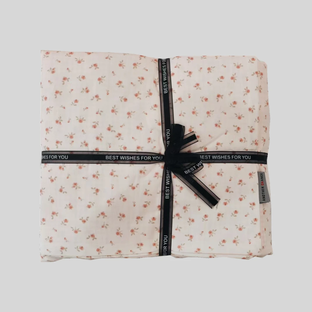 今羽蔓家纺/四件套  水洗棉花色四件套  小花四件套  纯棉四件套