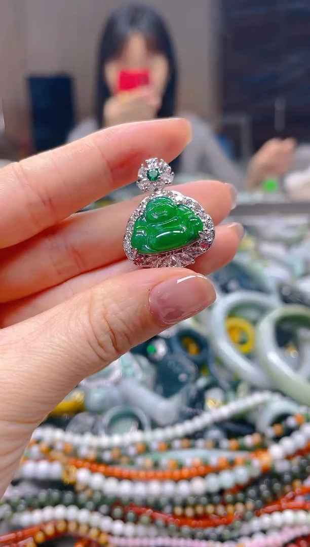 翡翠未镶嵌颈饰/D/翡翠A货一图一物