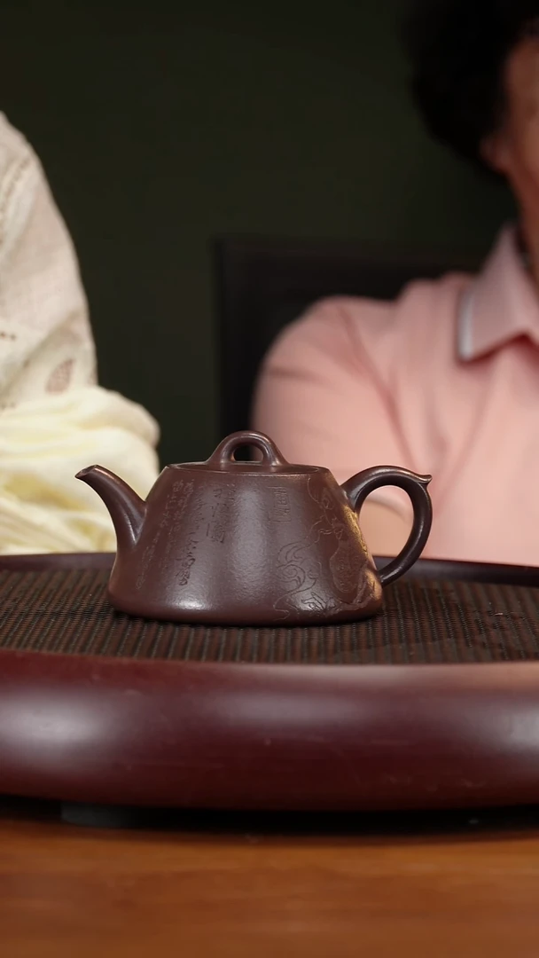 茶壶紫砂14QYJ禅悟 老紫泥280cc