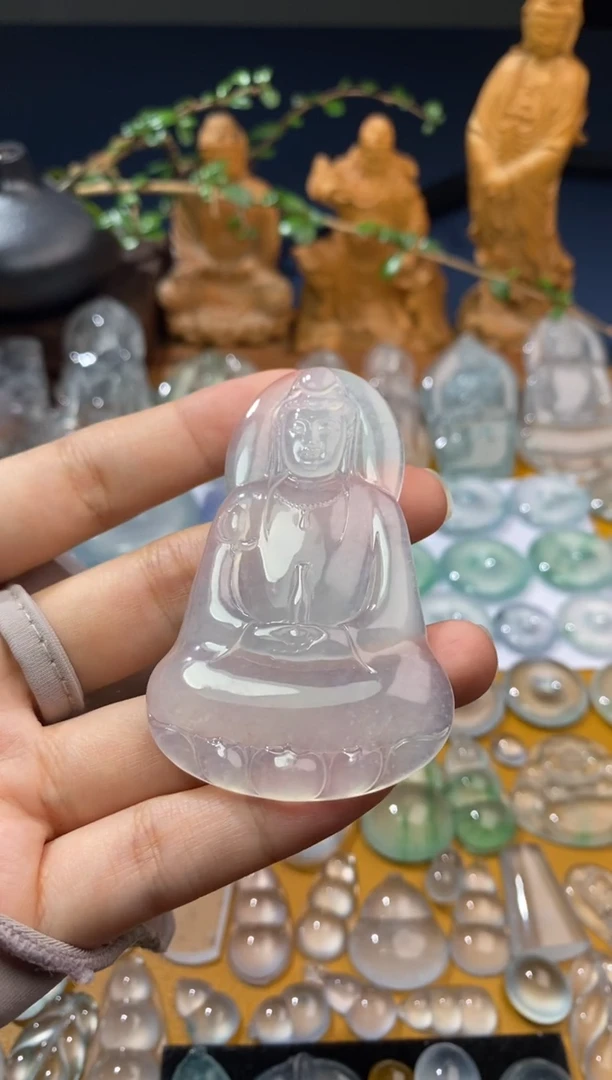吊坠(不含链)未镶嵌翡翠观音