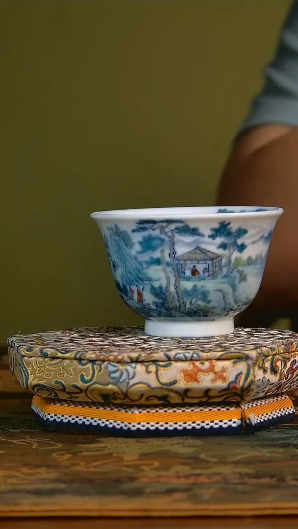 杯手工手绘杯杯很美丽