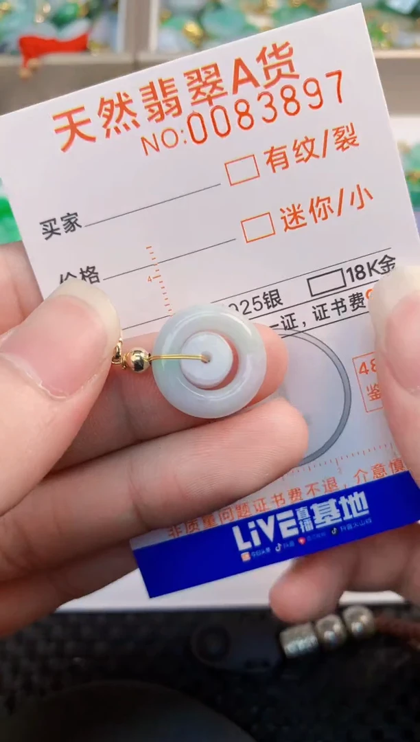 翡翠未镶嵌颈饰           1