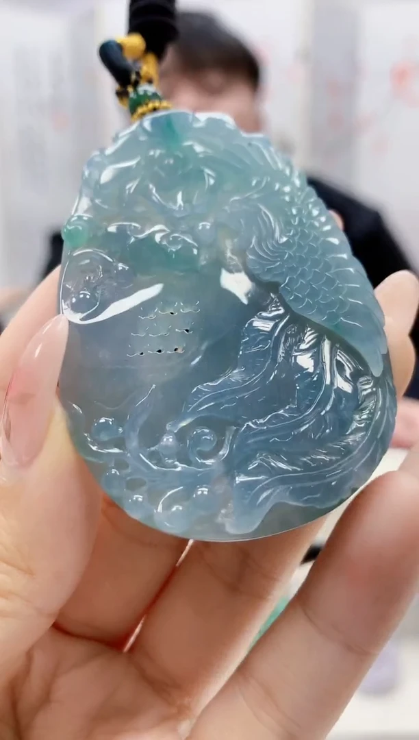 未镶嵌定制翡翠5060ty-毛货挂件47